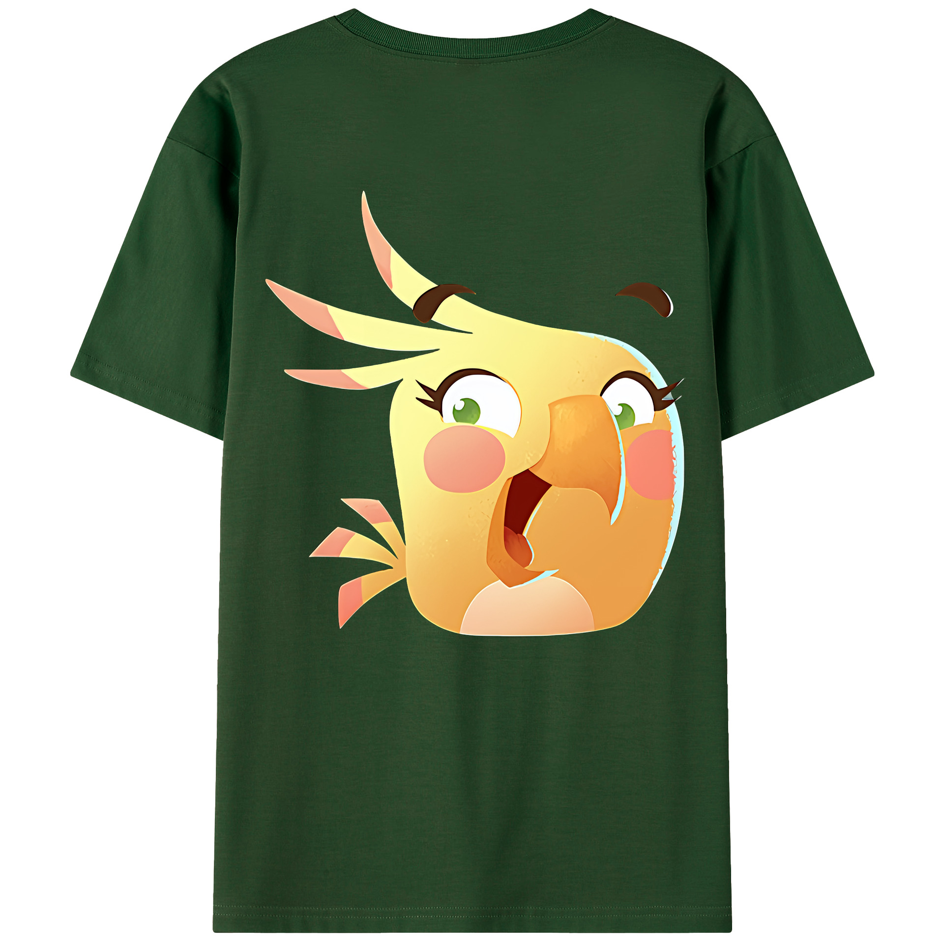 （画像用） Angry Birds アングリーバード 綿100％半袖Tシャツ（背面プリント）